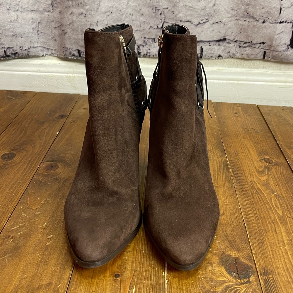 Marc Fisher dark brown suede kava boots size 9.5M - Picture 2 of 10